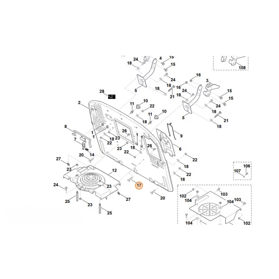 STIHL   Śruba z łbem okrągłym M8x40 9027 068 1900